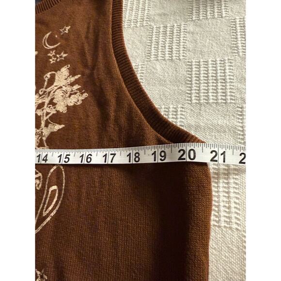 Melanie Martinez Portals Hypnotized Brown Sweater Vest Witchy Goth whimsygoth - Picture 7 of 7